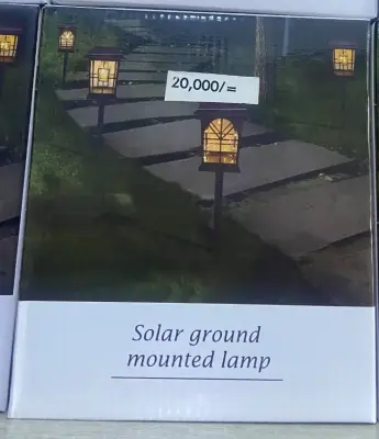 Solar mount garden lamps
